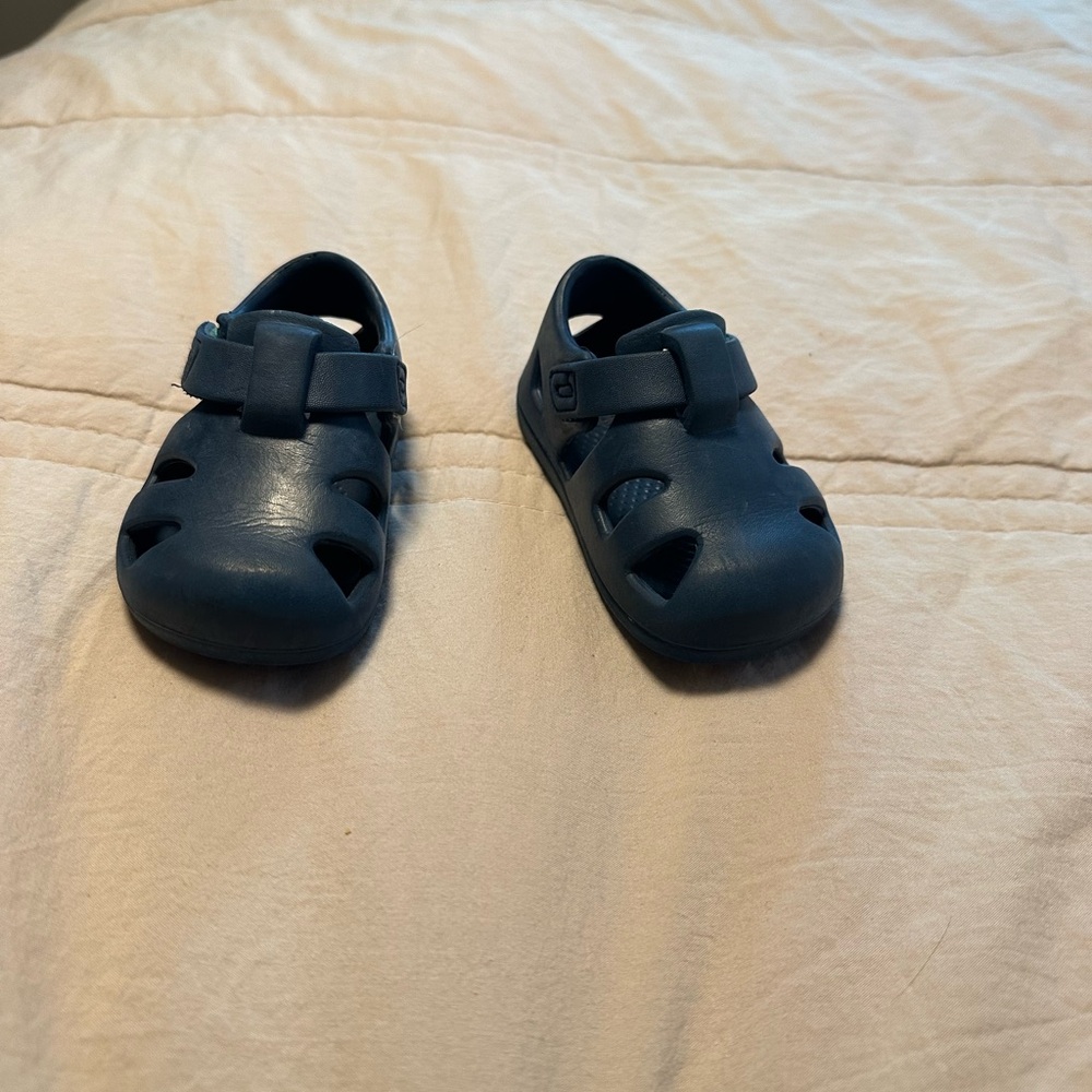 Toddler Navy Splash Sandals - Ten Little- sz 5